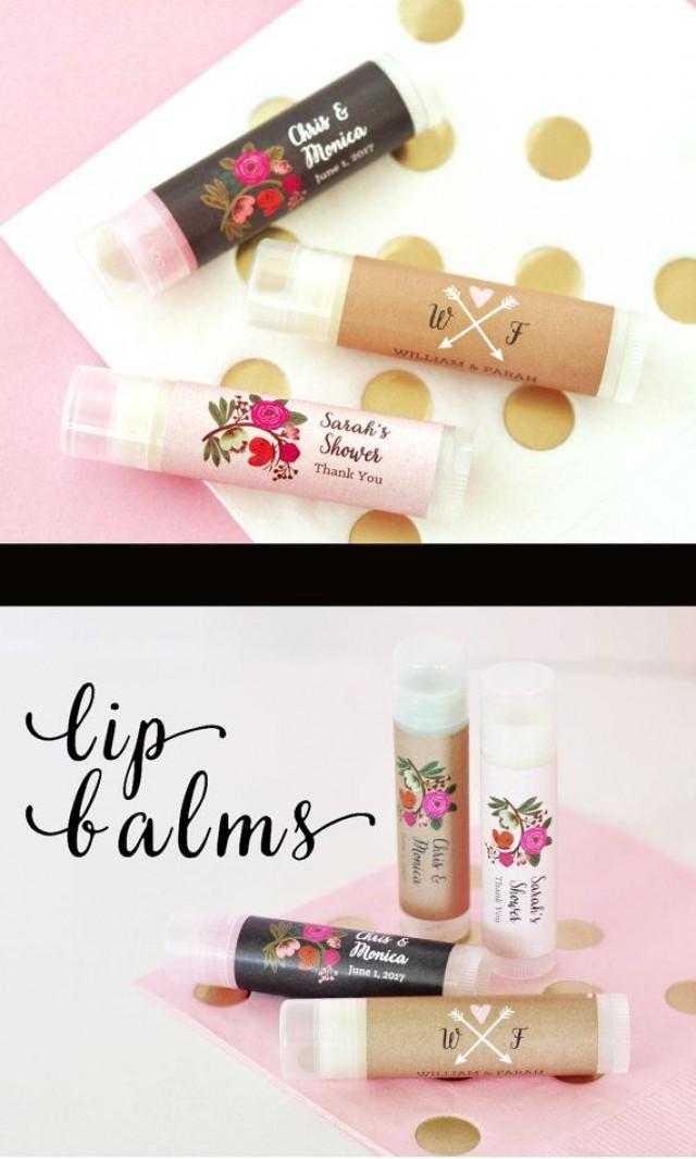 Personalized Wedding Favor Chapstick Personalized Bridal Shower Lip