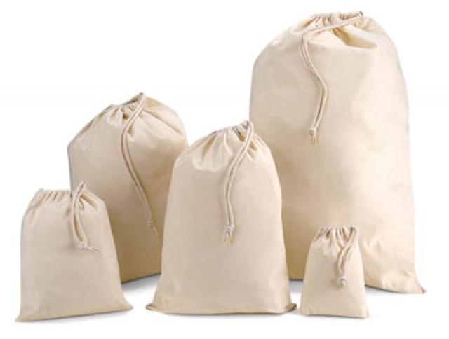 wedding photo - Natural Cotton Muslin Bag/ Wedding Bag/ Party Favor Bag