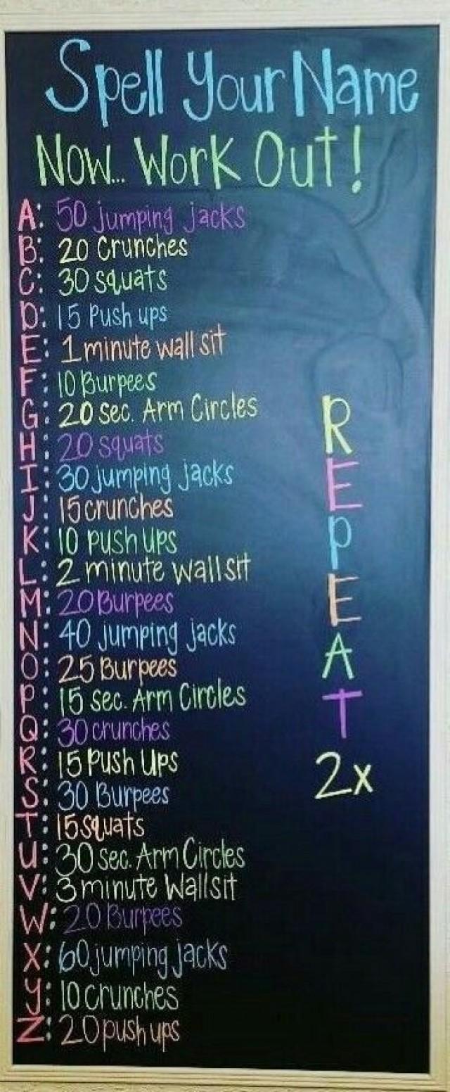Spell Your Name Now Workout