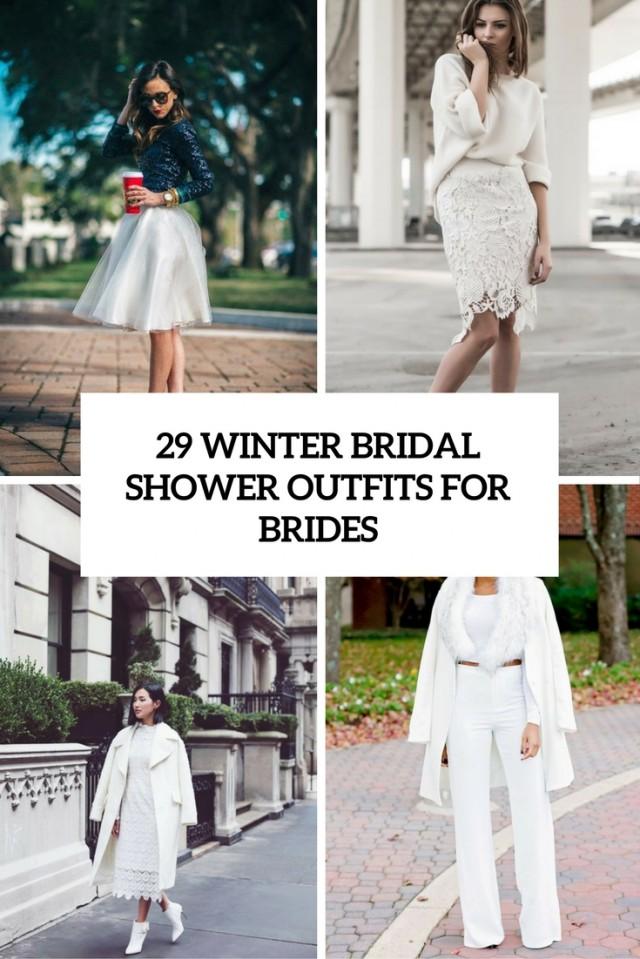 29 Winter Bridal Shower Outfits For Brides Weddingomania Weddbook