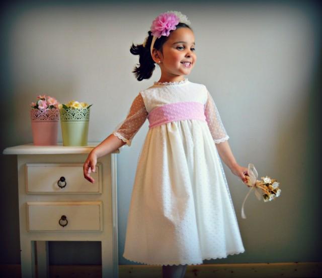 MARINA. 1T to 10+years. Baby Toddler Girl Flower Dress.Custom your OWN outfit.Baptism.Wedding.Communion.Special celebration.Made to measure