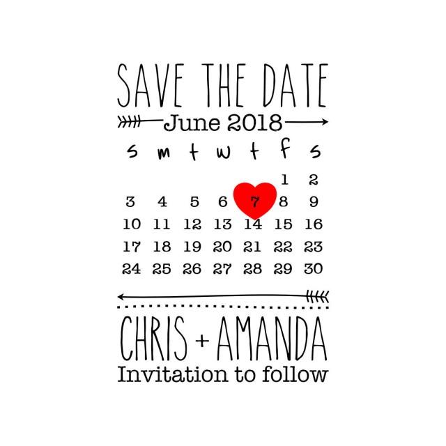 Custom Save The Date St Custom Rubber St Save The Date St Wedding St Save The Date Rubber St Template