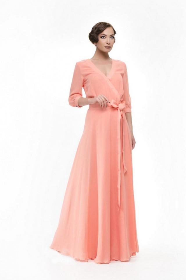 pink maxi summer dress
