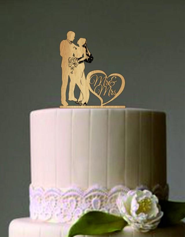 wedding photo - Mr and Mrs Wedding Cake Topper - Silhouette Wedding Cake Topper - Wedding Cake Topper - Rustic Wedding Cake Topper - Wedding Decoration