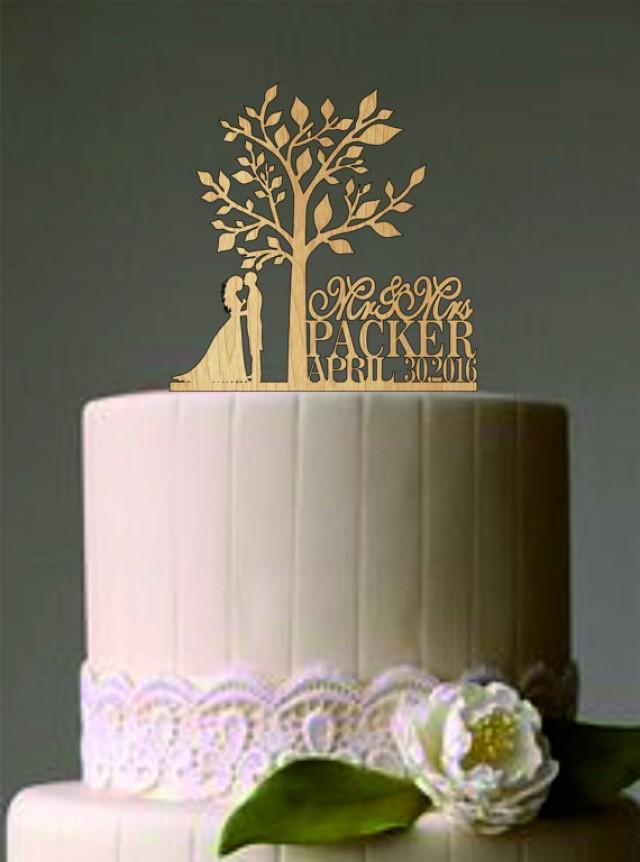 wedding photo - Rustic Wedding Cake Topper,Personalized Wedding Cake Topper,Unique wedding cake topper,monogram wedding cake topper,dog cake topper