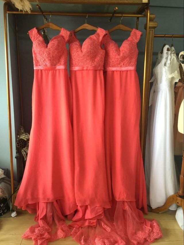wedding photo - Aliexpress.com : Buy Queen Anna Neck Off the Shoulder Floor Length Trumpet Bridesmaid Dresses with Sash from Reliable bridesmaid dress cheap suppliers on Gama Wedding Dress