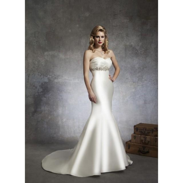 wedding photo - Justin Alexander 8679 Satin Mermaid Wedding Dress - Crazy Sale Bridal Dresses