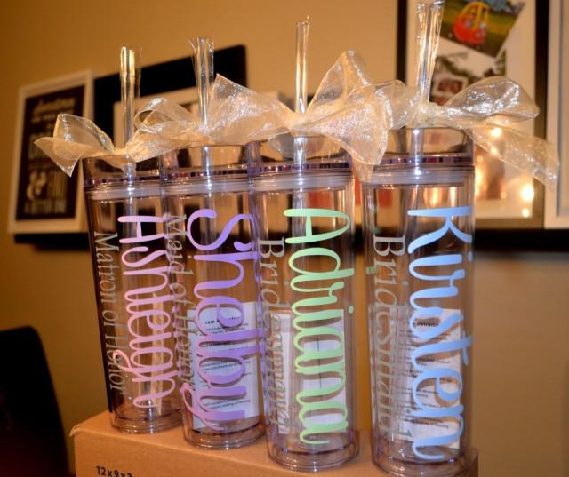 wedding photo - Personalized Tumbler, Bridesmaid Gift, Team Bride, Monogram Tumbler, Personalized Tumbler, Personalized Cup, personalized water bottle, Gift