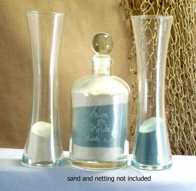 Personalized Unity Sand Ceremony set &quot;Euro&quot; Curved