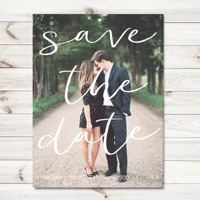 wedding photo - Photo Save the date cards, fall save the date cards, PRINTABLE save the date