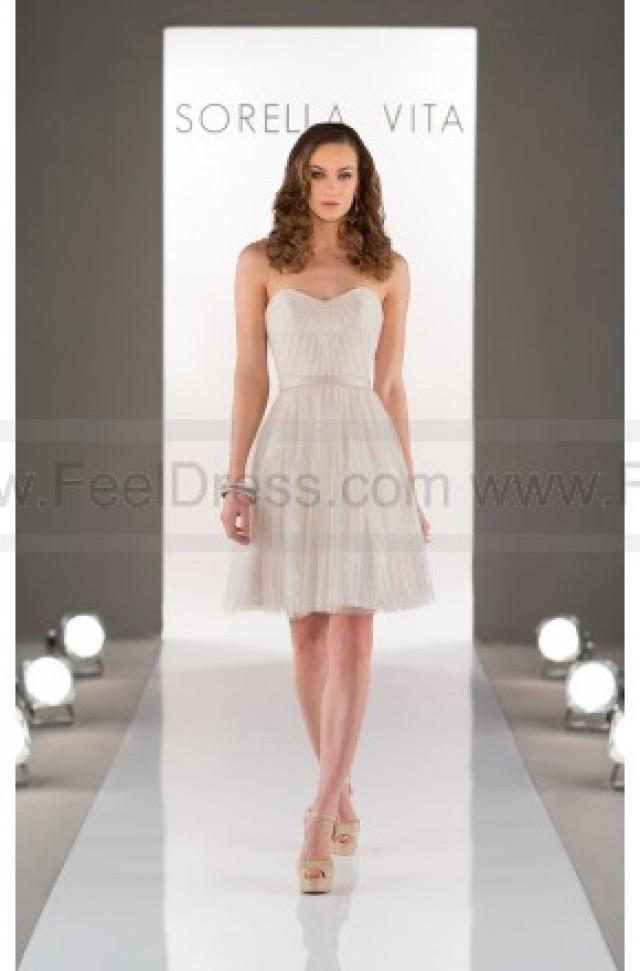 wedding photo - Sorella Vita Ivory Bridesmaid Dress Style 8500