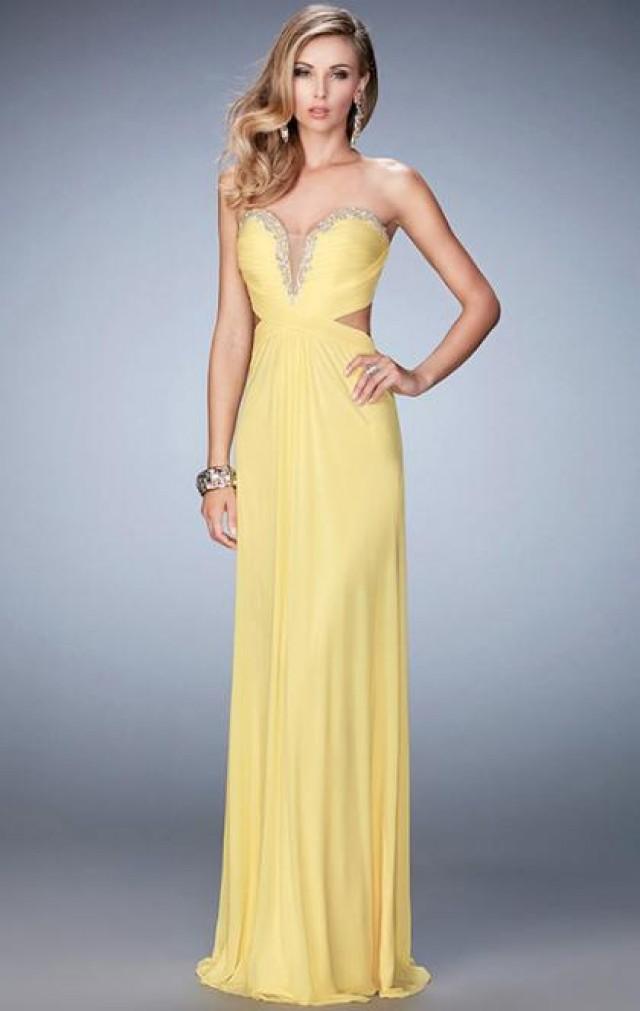 wedding photo - Online Long Yellow Tailor Made Evening Prom Dress (LFNCE0056) cheap online-MarieProm UK