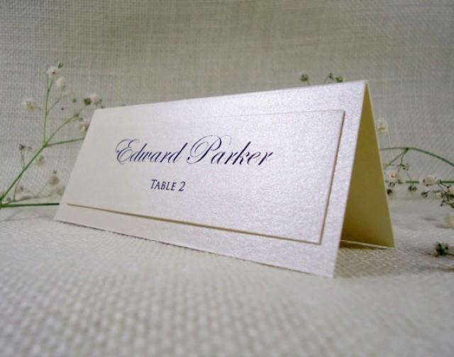 wedding photo - Simple Wedding Place Cards Name Place Cards for Weddings Cream Place Cards