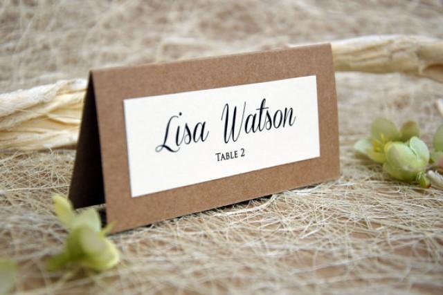 wedding photo - Simple Wedding Place Cards, Wedding Place Cards, Escort Cards, Place Name Cards, Simple Place Card, Eco Friendly Place Card