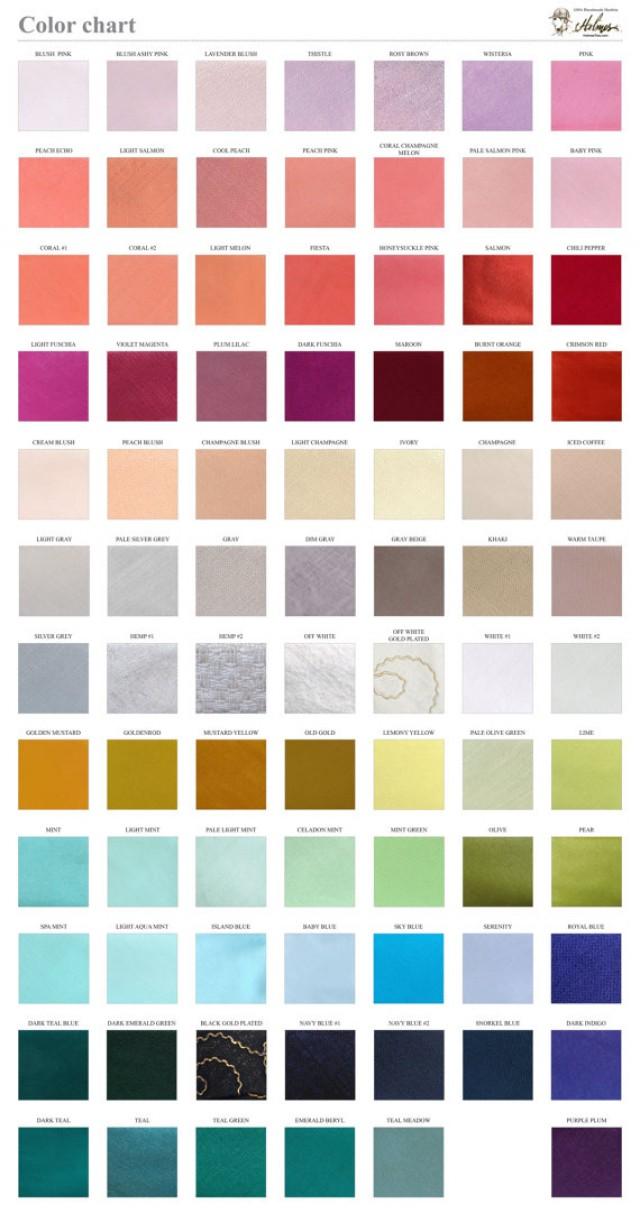 wedding photo - Solid color chart / Fabric sample / Wedding Ties