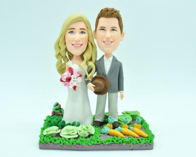 wedding photo - Custom wedding cake topper, personalized cake topper, Bride and groom cake topper, Mr and Mrs cake topper