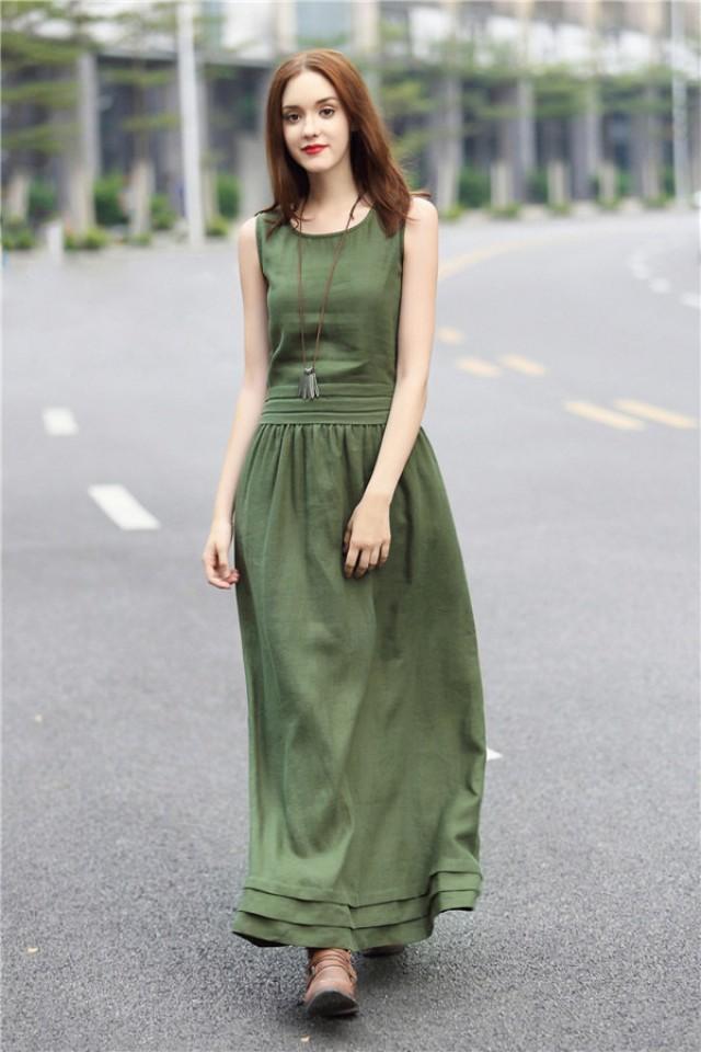 long linen dresses