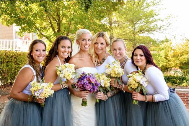 Charcoal grey/gray bridesmaids tulle skirt Tea Length or Floor Length Maxi