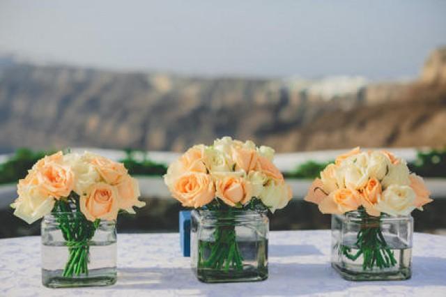 wedding photo - Gorgeous romantic Santorini wedding