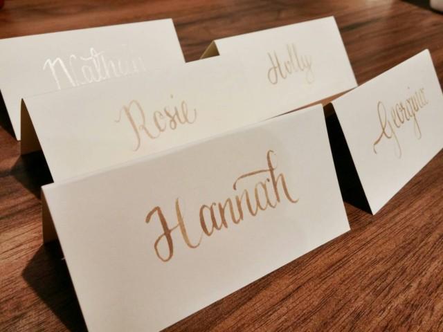 Wedding Place Card Calligraphy
