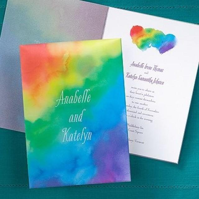 Rainbow Wrap Invitation