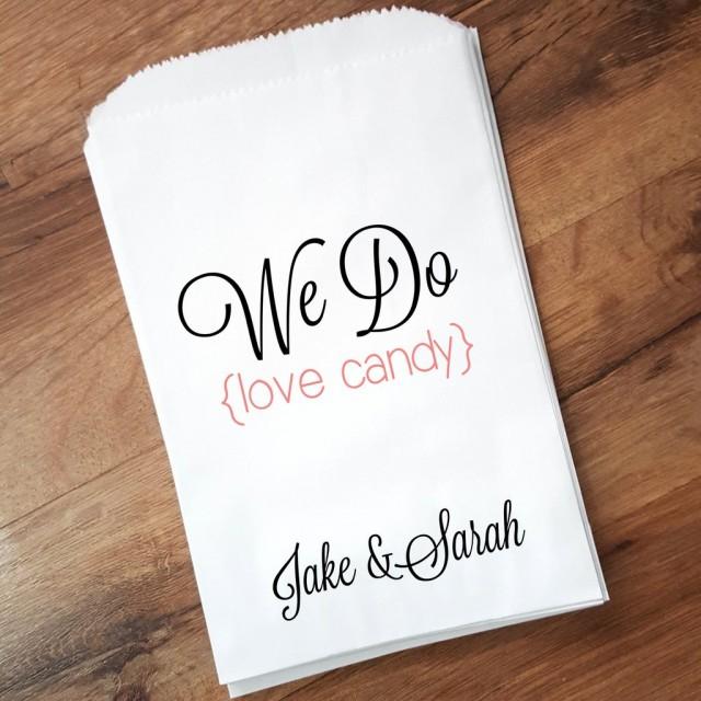 wedding photo - We Do Love Candy Wedding Favor Bags {5 qty