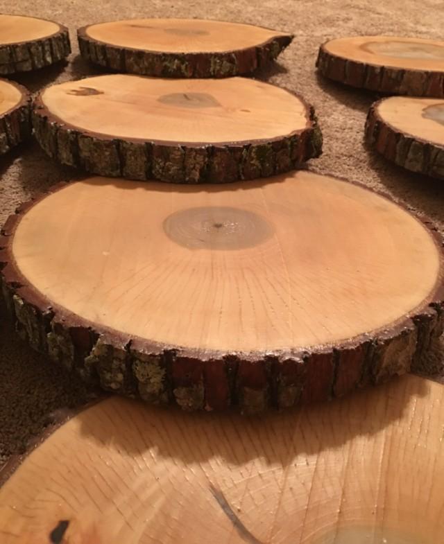 Ready To Ship! Treated wood slices, treated wood slabs, finished wood slices, finished wood slabs, wood slices, treated, wood centerpieces!