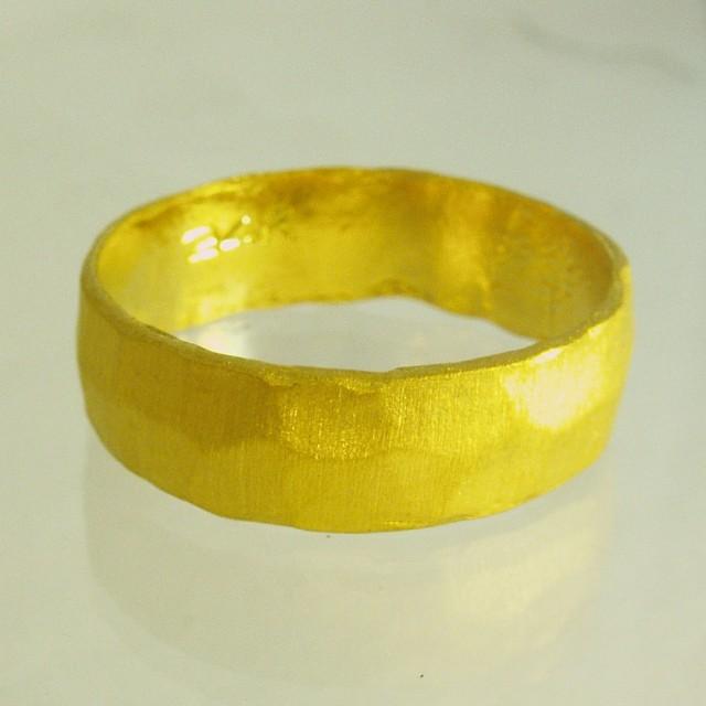 24 Karat ring, unisex ring, Man Wedding Band,  Woman Wedding Band, Pure gold ring, Recycled gold, Made To Order  ring