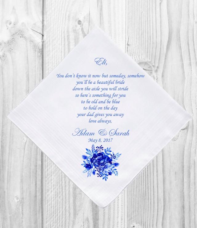 Personalised Flower girl Handkerchief Customised Personalized Customized Printed Wedding Gift Favor