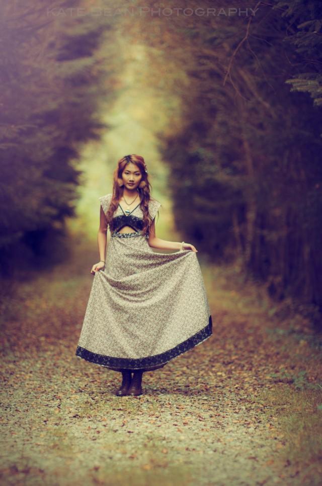 Brown floral Bridesmaid dress, leaf print dress, vintage bridesmaid dress, brown boho dress, boho lace dress, Autumn Bridesmaid dress Brown floral Bridesmaid dress, leaf print dress, vintage bridesmaid dress, brown boho dress, boho lace dress, Autumn Bridesmaid dress