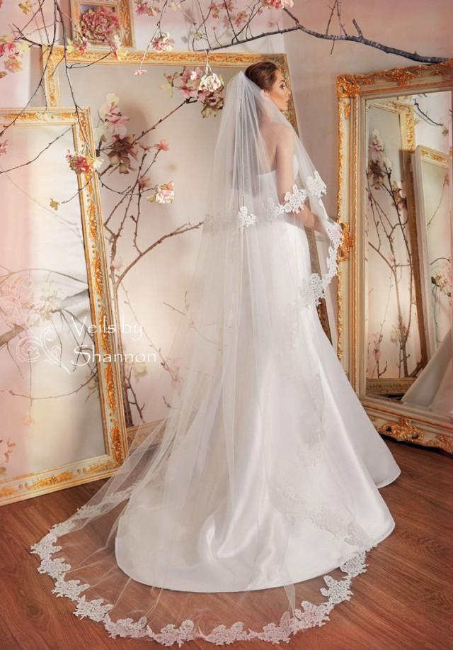 2 tier shop lace wedding veil