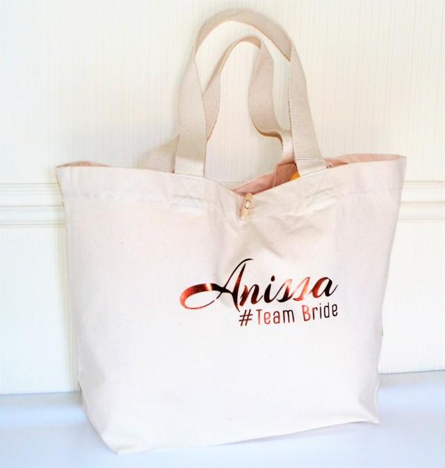 personalised organic marina tote bridesmaid bag bridesmaid gift
