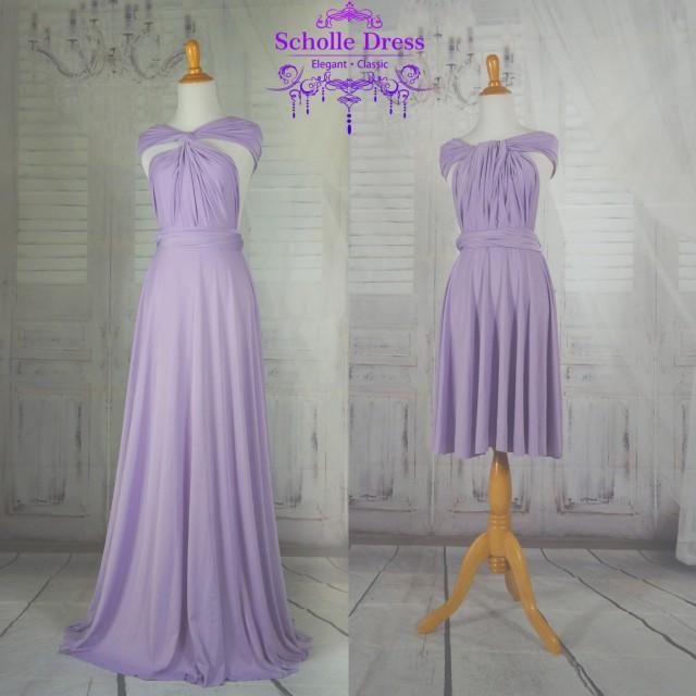 lavender dress length ball gown Infinity Dress Convertible Formal,wrap dress ,bridesmaid dress,party dress Evening dress C35#B35#