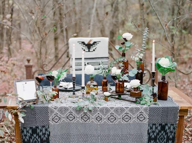Edgy Bohemian Vow Renewal in the Woods
