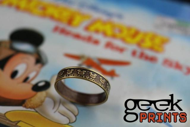 SALE! Mickey Mouse Disney Brass Token Ring