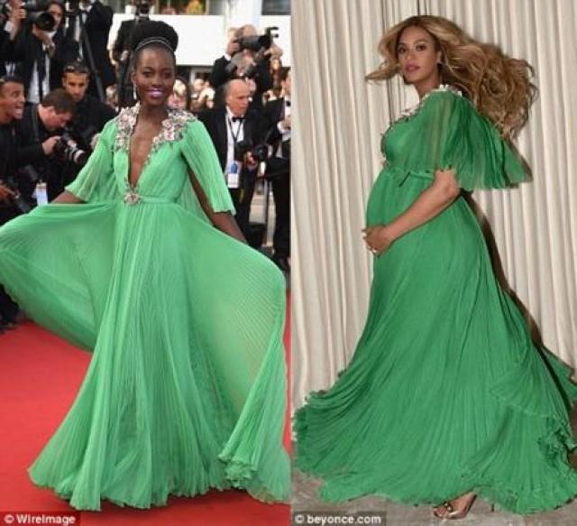 wedding photo - Beyoncé portait la même robe Gucci comme actrice oscarisée