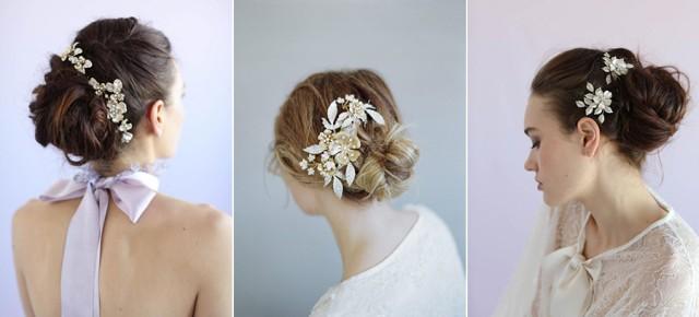 wedding photo - Bridal flower & crystal headpieces - Chic & Stylish Weddings