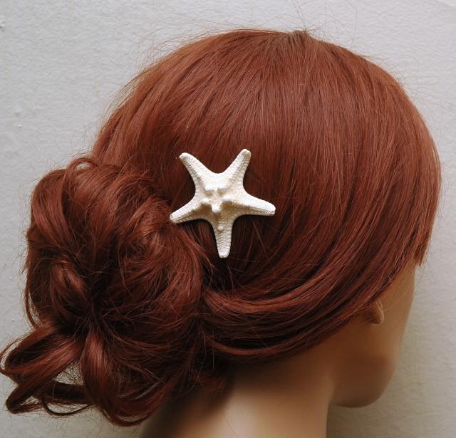 wedding photo - Knobby Starfish Hair Pin Beach Wedding Headpiece Bridal Hair Accessories Mermaid Hair Piece Ocean Style Headpiece - $5.50 USD