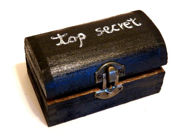 wedding photo - Top Secret Box, Vanity Box, Ring Pillow Wedding, Ring Bearer Box, Wooden Treasure Box, Trinket Box Wood, Gift Secret Jewelry Box for Girl - $19.00 EUR