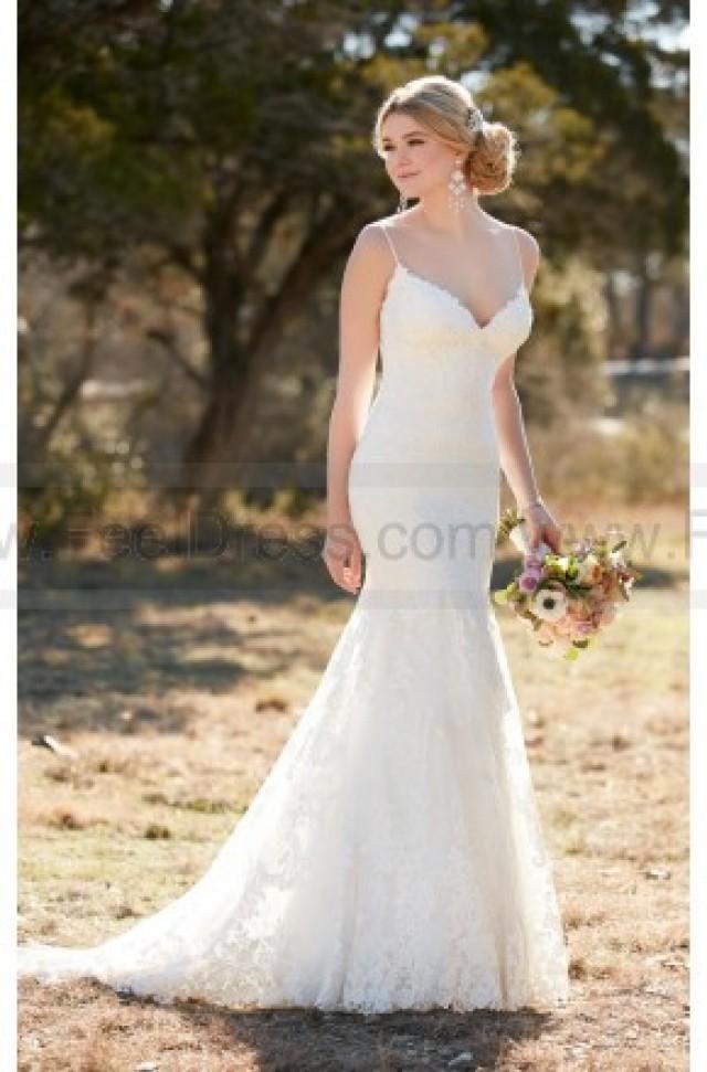 wedding photo - Essense of Australia Lace Wedding Dress With Diamante Accents Style D2143