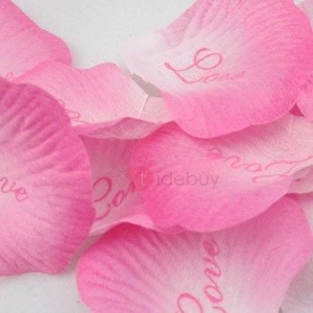 wedding photo - Eye-catching Graduate Color Pink Wedding Rose Petals