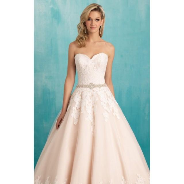 Strapless Lace Gown by Allure Bridals - Color Your Classy Wardrobe