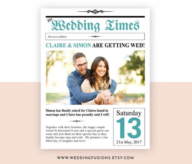 wedding photo - Wedding Newspaper Program, Wedding Newspaper, Wedding Program, Newspaper Invite, Newspaper Invitation, Personalised Newspaper, Booklets