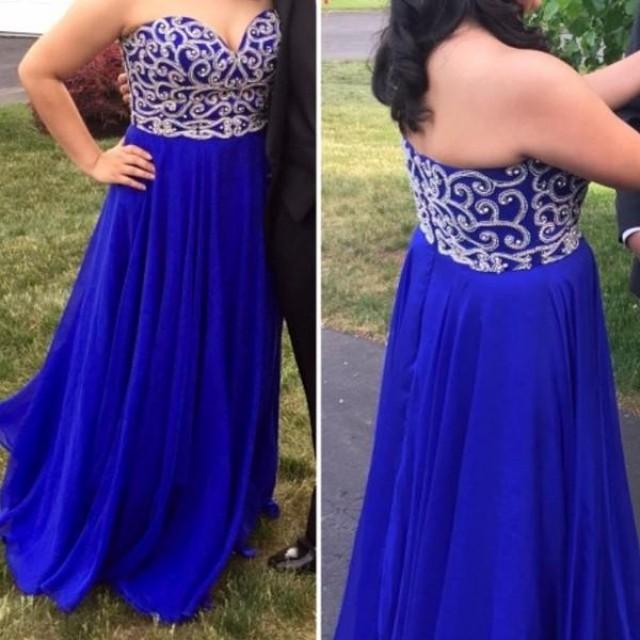 wedding photo - royal blue prom dress,long Prom Dress,sweetheart prom dress,charming prom dress,junior evening dress,BD2883