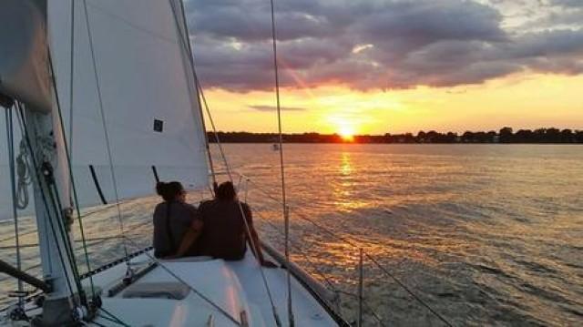 wedding photo - A Honeymoon Sailing the Chesapeake Bay