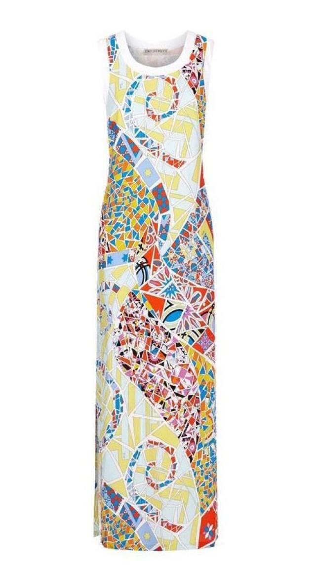 EMILIO PUCCI Mosaico Printed Viscose Cady Dress