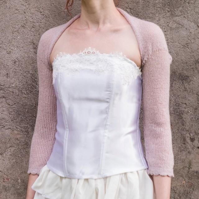 pink shrug for wedding