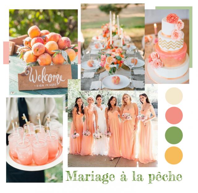 Mon mariage couleur pêche, une réception plein de pep's et de gourmandise ! - Mariage.com