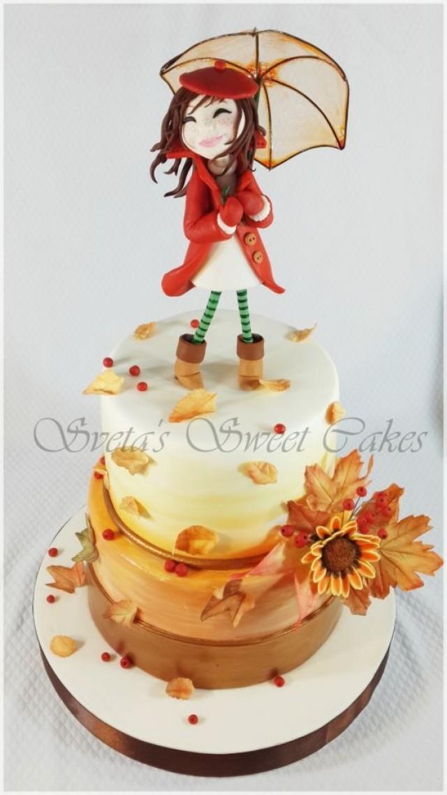 wedding photo - Autumn Birthday Cake