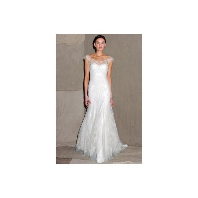 wedding photo - Lela Rose SS13 Dress 2 - Full Length High-Neck White Spring 2013 A-Line Lela Rose - Nonmiss One Wedding Store